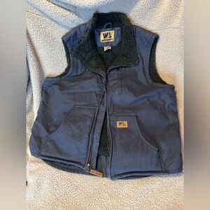 Wells Lamont Gray Sherpa Lined Vest-Large